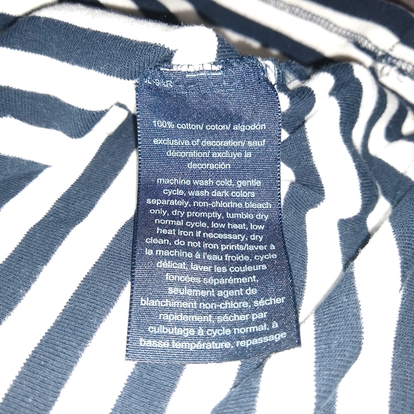 Tommy Hilfiger Striped V Neck Top S - Picture 6 of 8